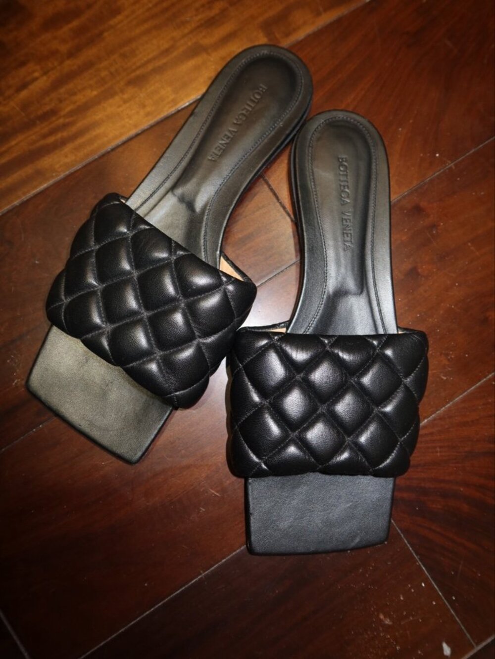 Bottega Veneta Padded Leather Flat Sandal